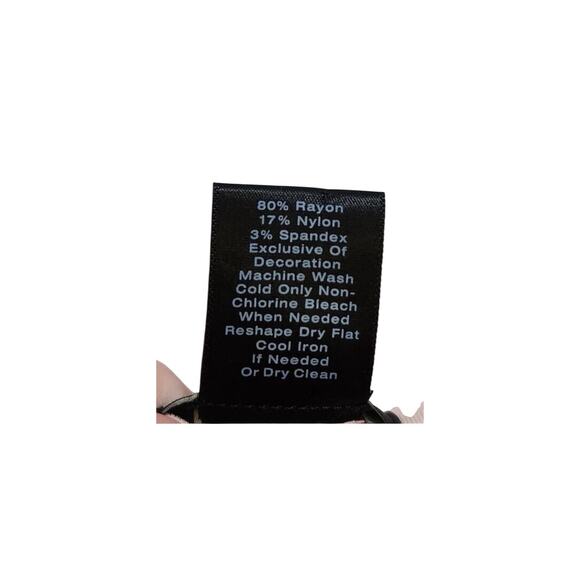 Ann Taylor Women's Eyelet Petal Pink Off The Shoulder Medium Stretch Cottage - Picture 7 of 7